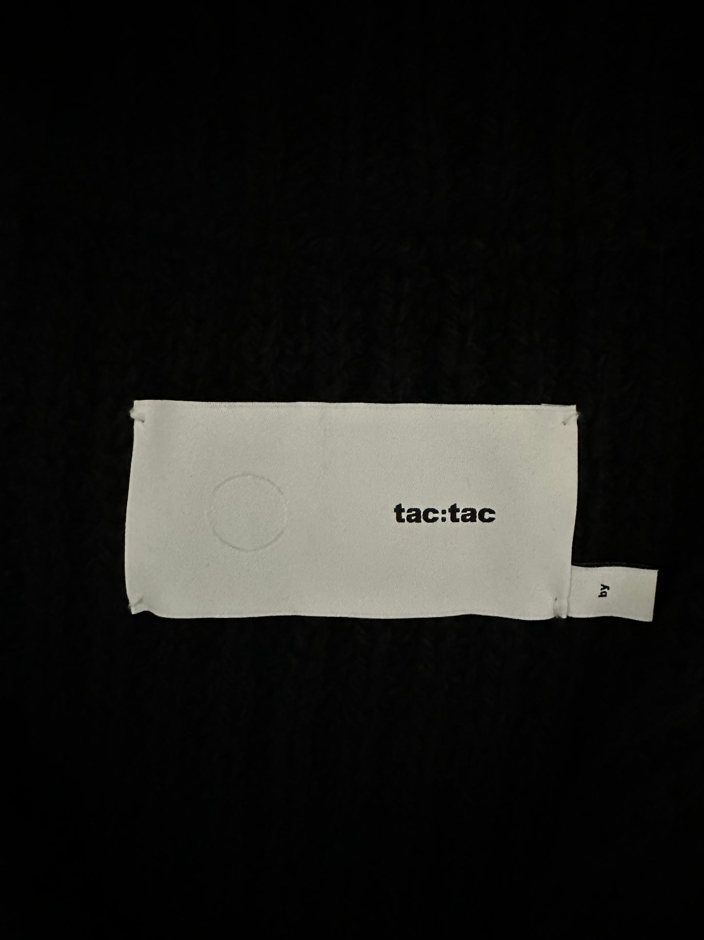 tactac sleeveless fabric switching half zip knit