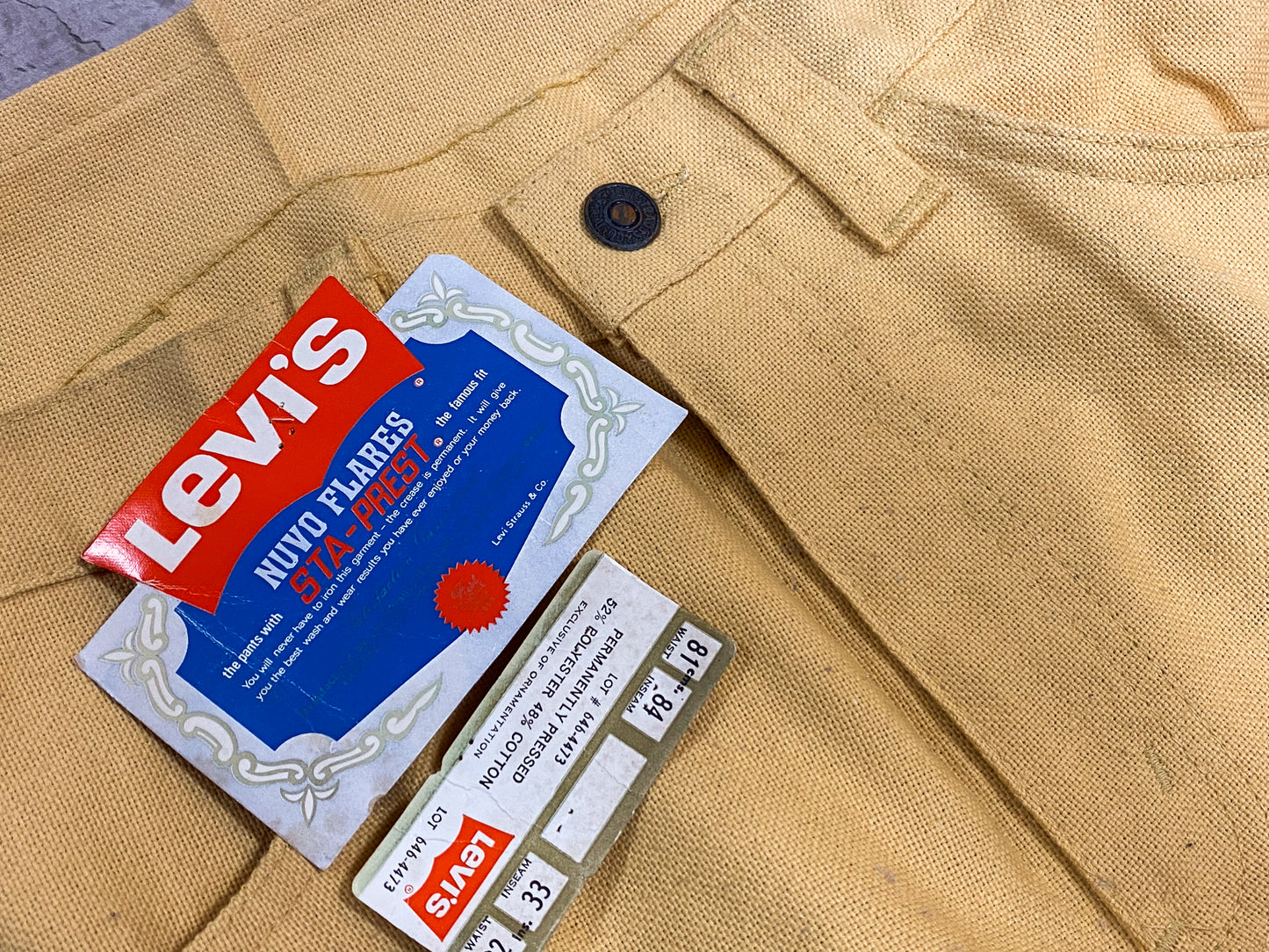 Levi's STA-PREST Boot Cut Denim Vintage 70s