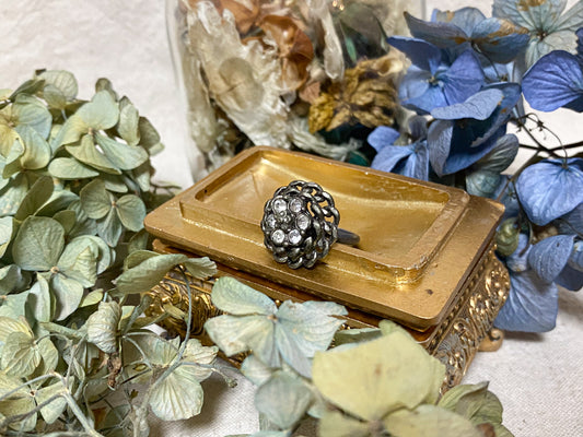 Antique Silver Flower Ring