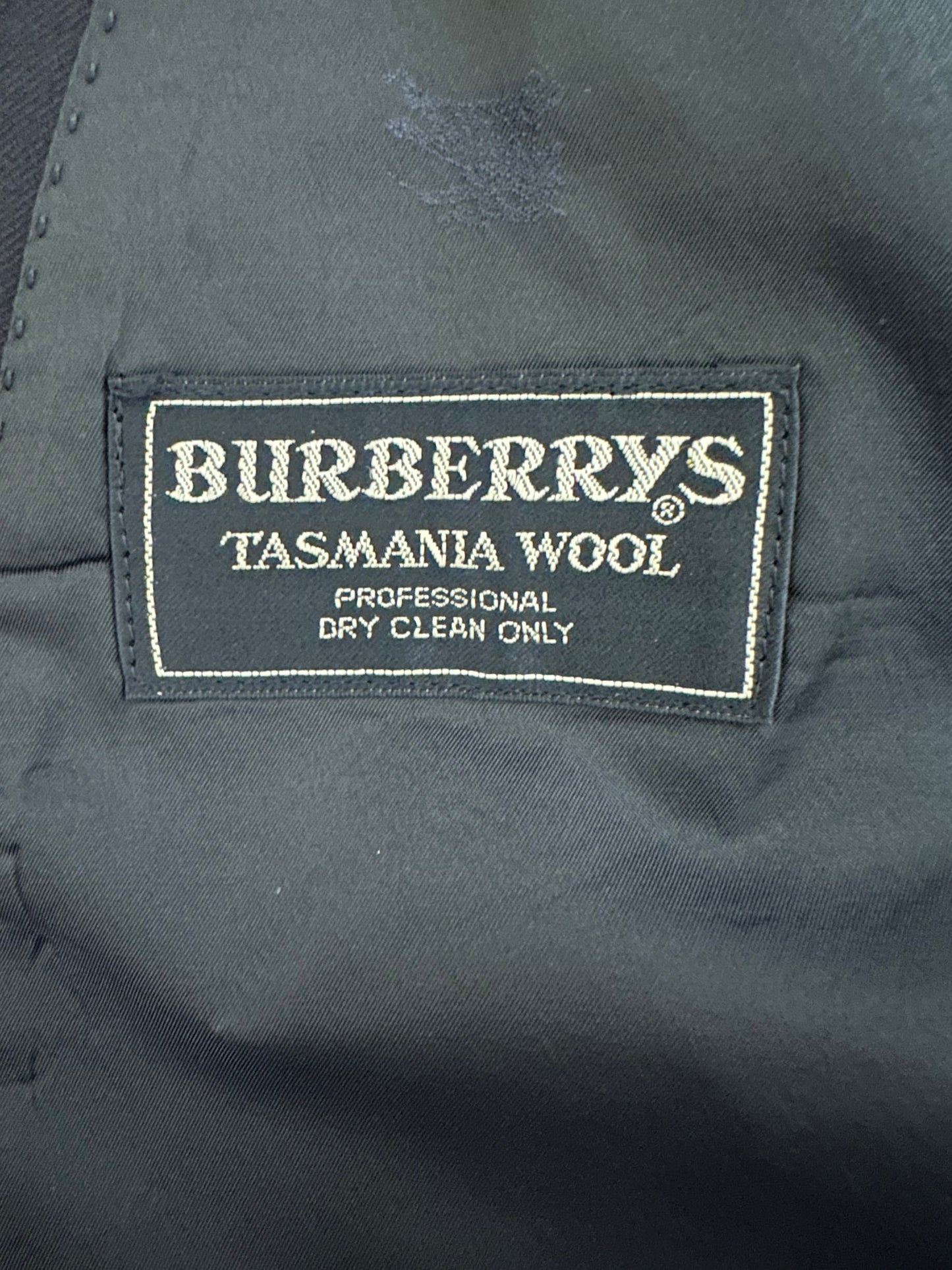 Burberrys' black double breasted blazer 90s