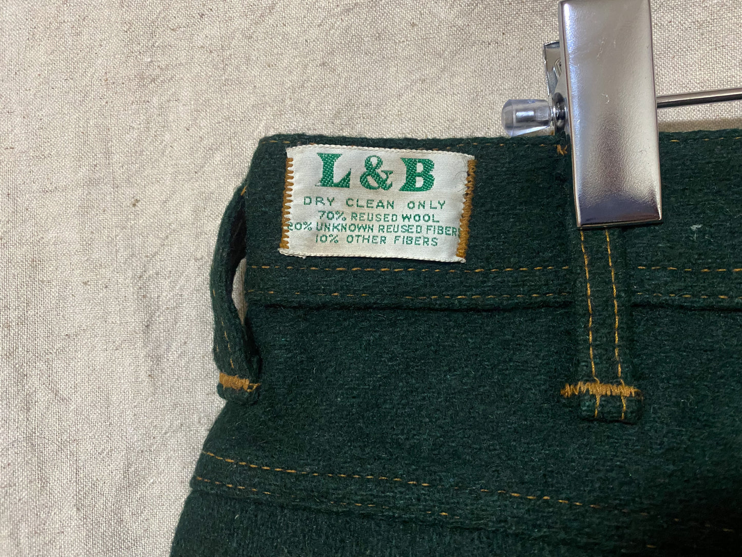 Rubber Wool Pants vintage
