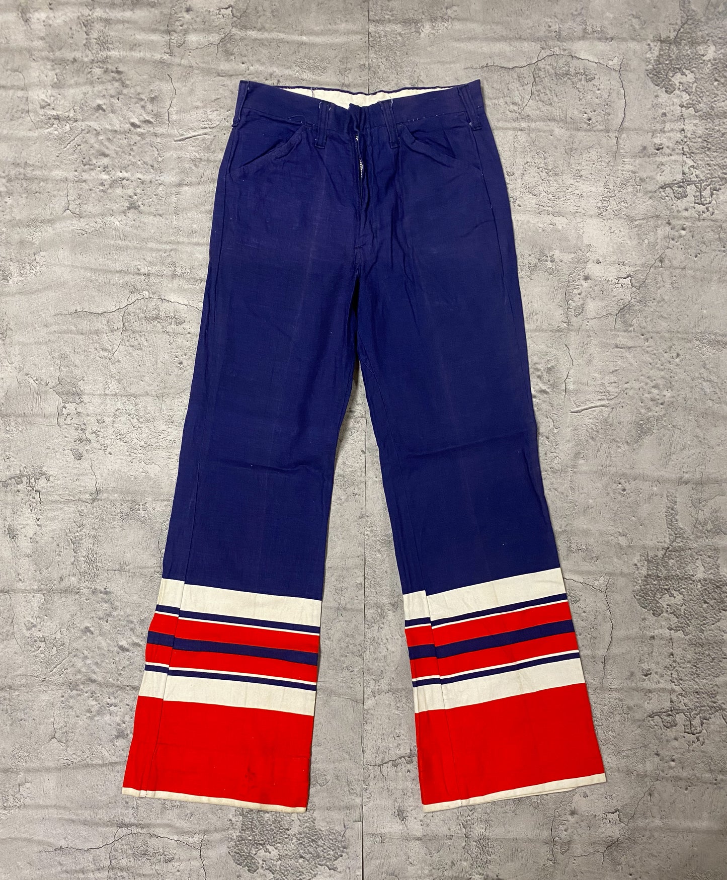 Tricolor Flared Pants vintage 70-80s