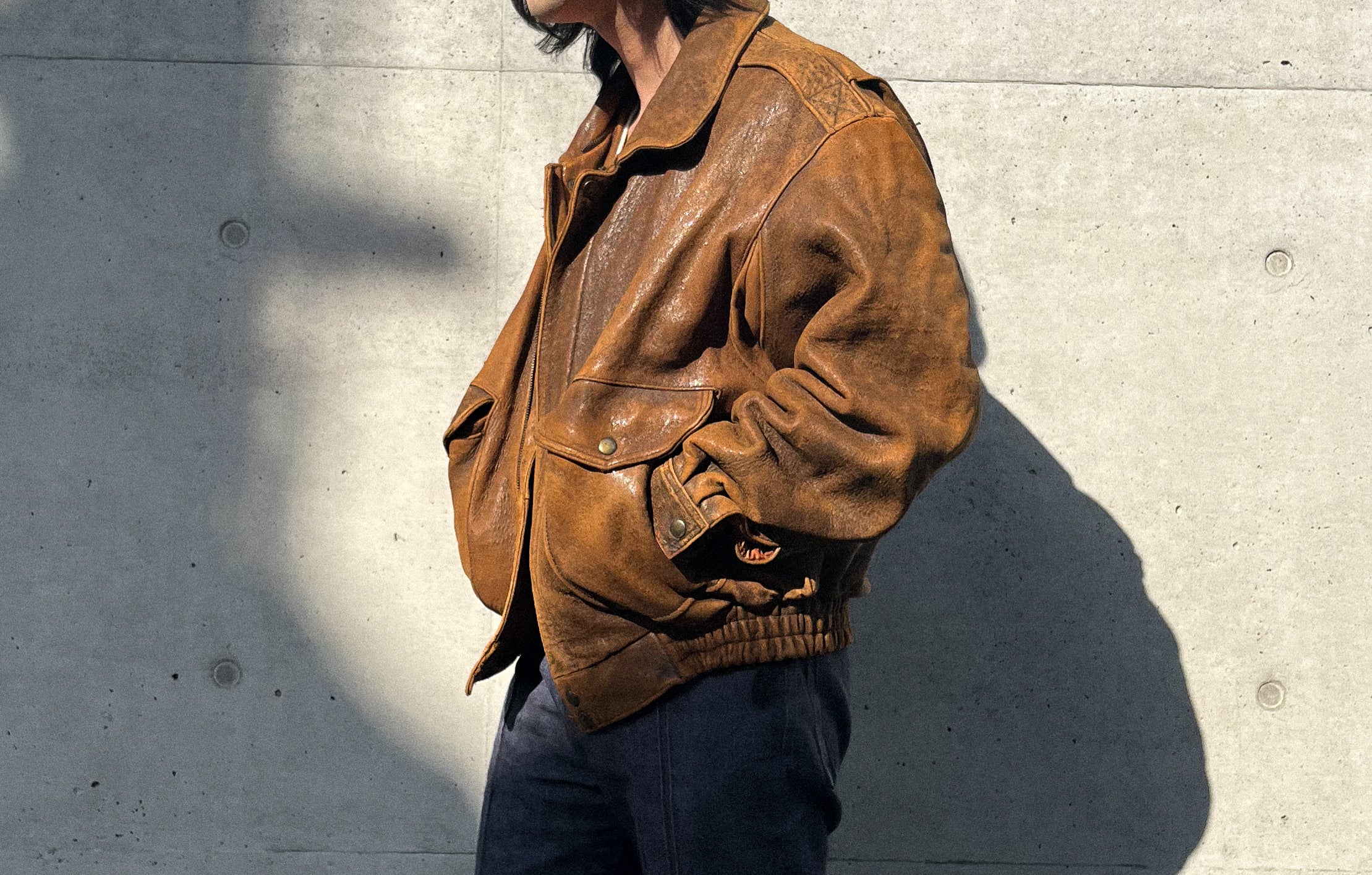 USA Flight Leather Jacket Type G-1 vintage 90s – itone