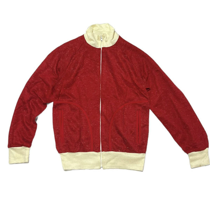 knit track jacket  vintage 80s