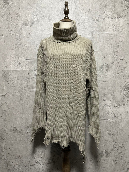 Maison MIHARA YASUHIRO damage turtle knit sweater 16AW