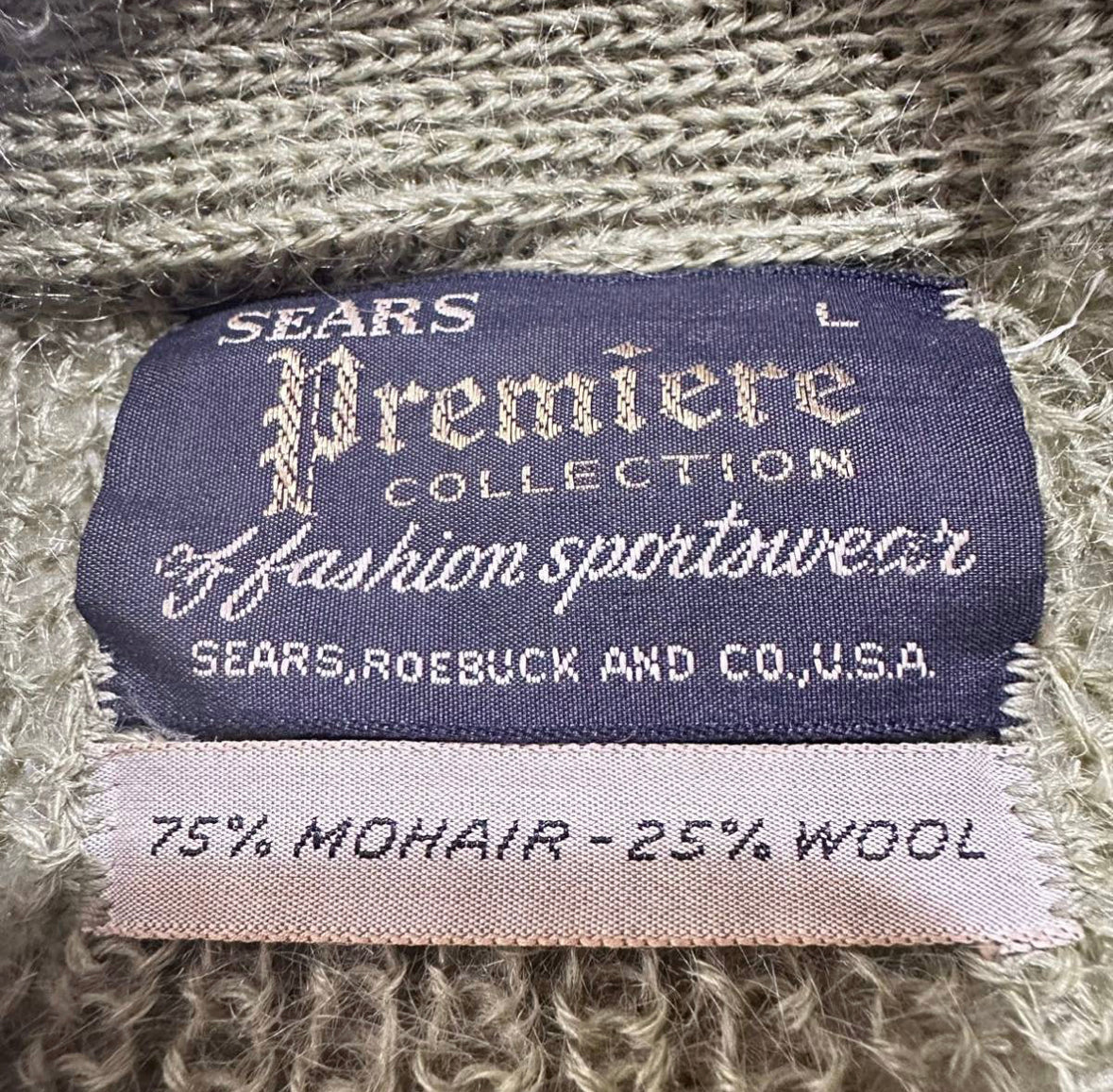 Sears Premiere COLLECTION mohair cardigan vintage 60s