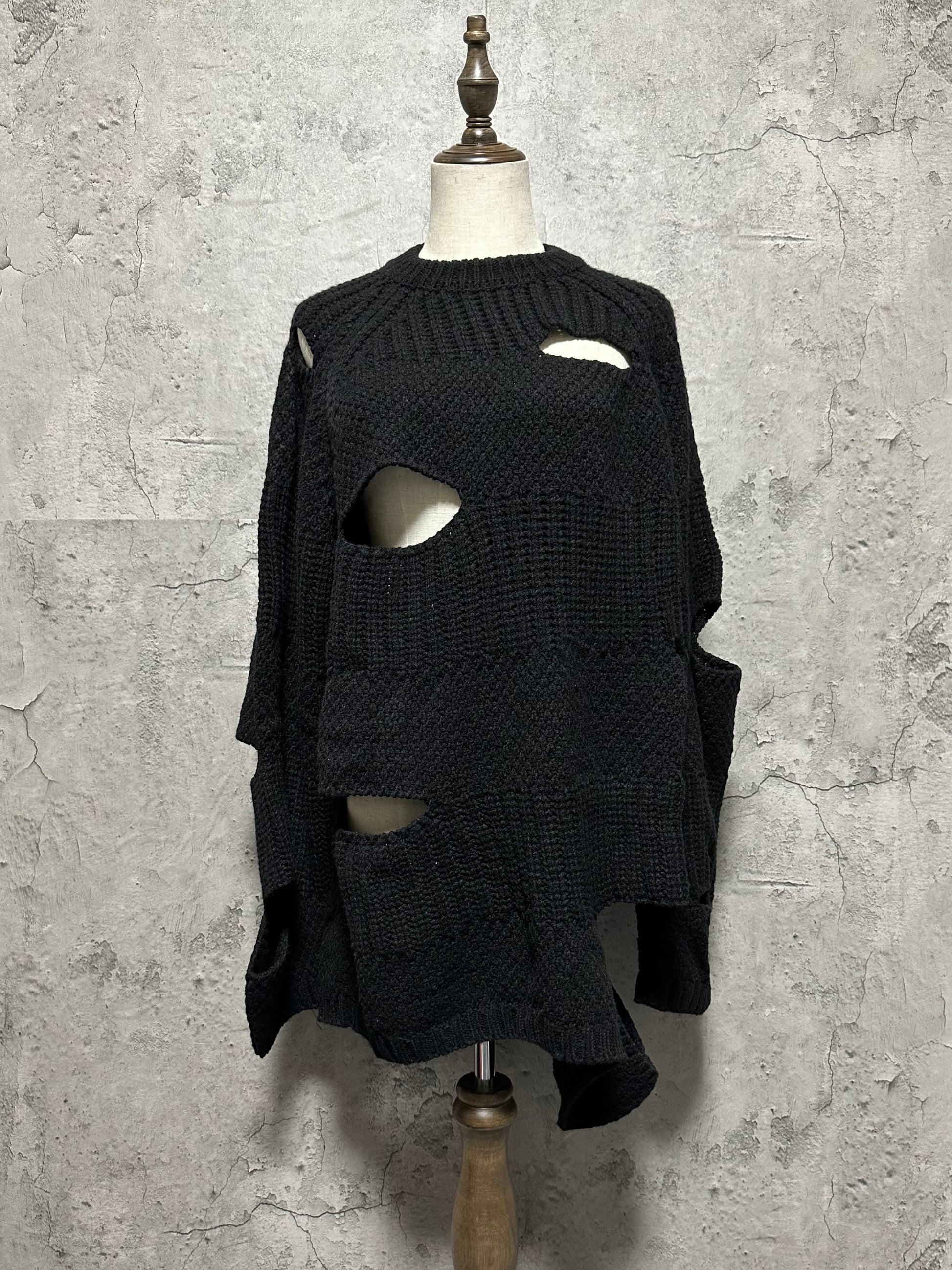 Maison MIHARA YASUHIRO Perforated knit sweater 18AW