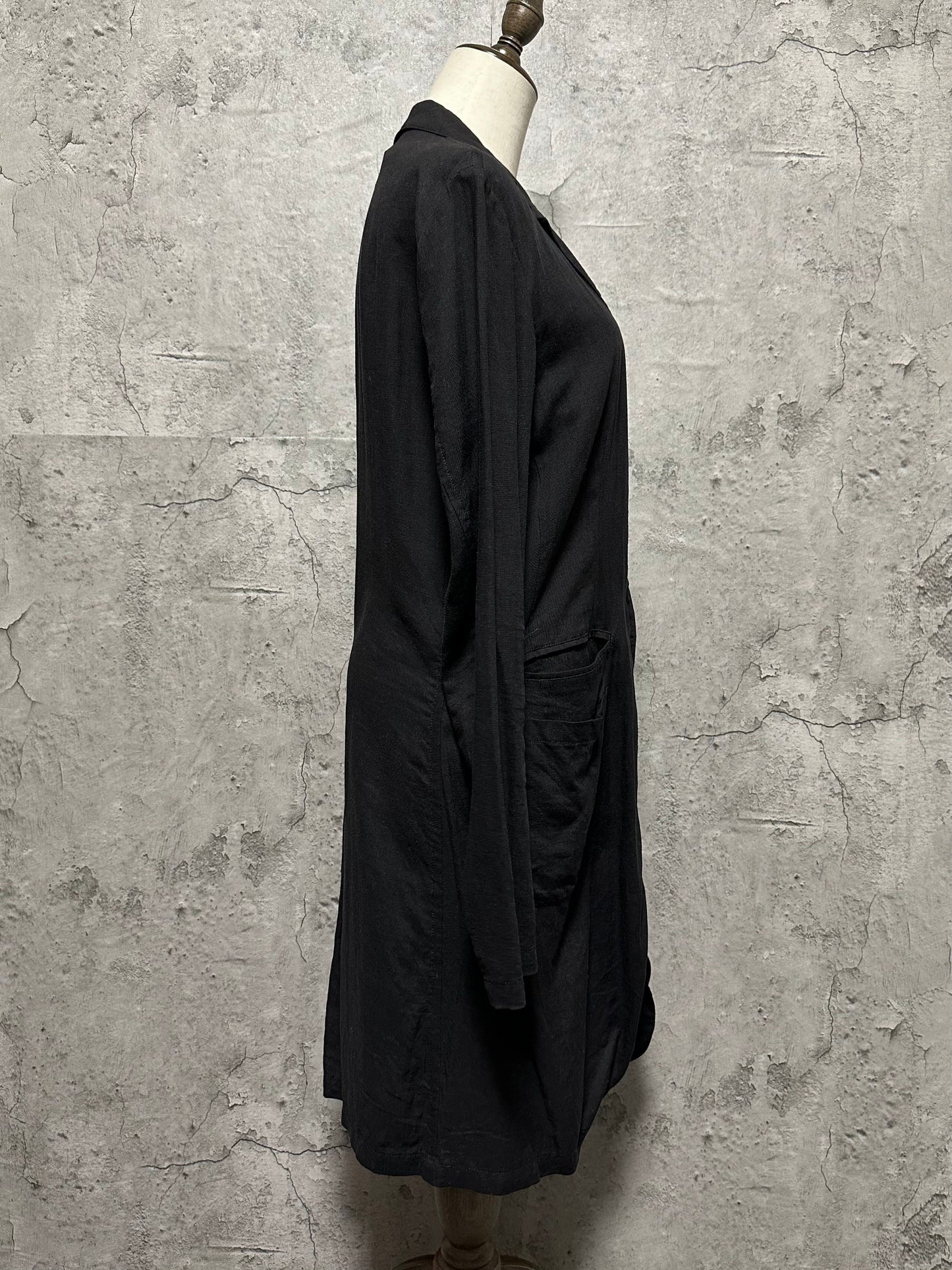 nude:masahiko maruyama linen/rayon blend coat 14SS