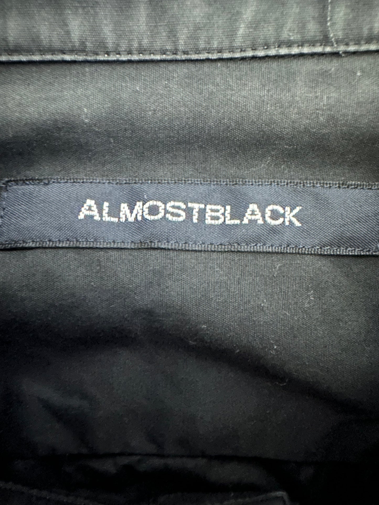 ALMOST BLACK zip shirt 16AW